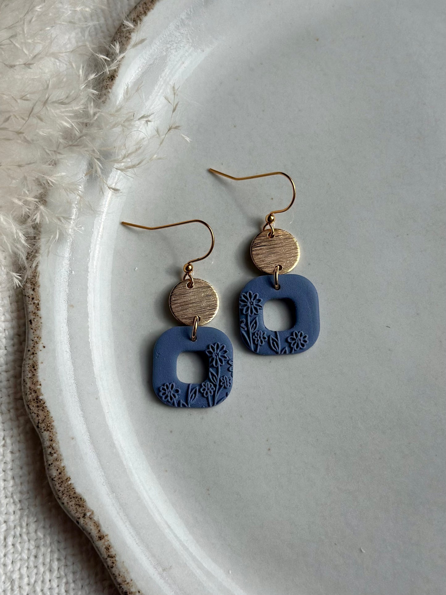 Floral Texture Dangles