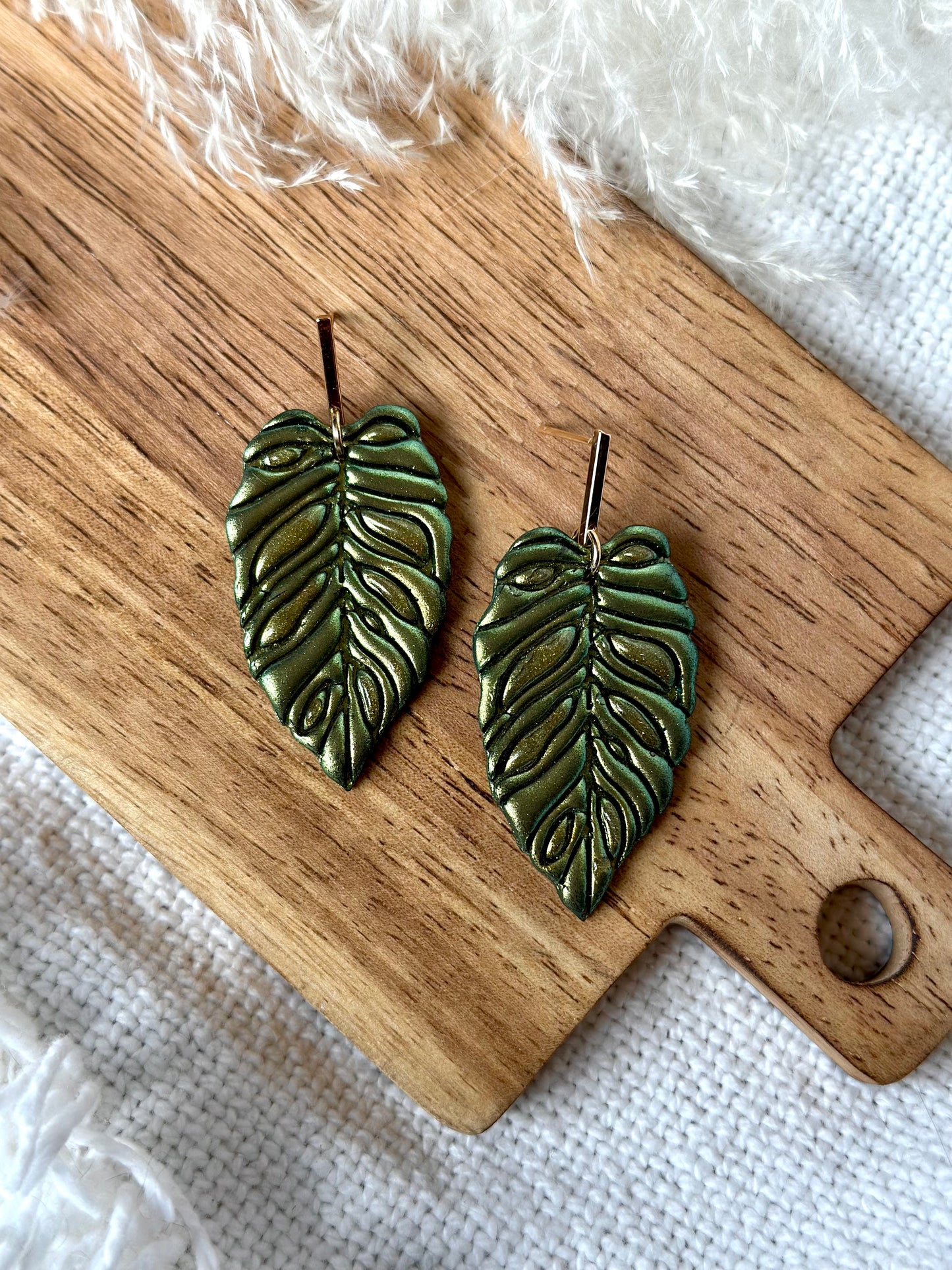 Shimmering Monstera Leaves