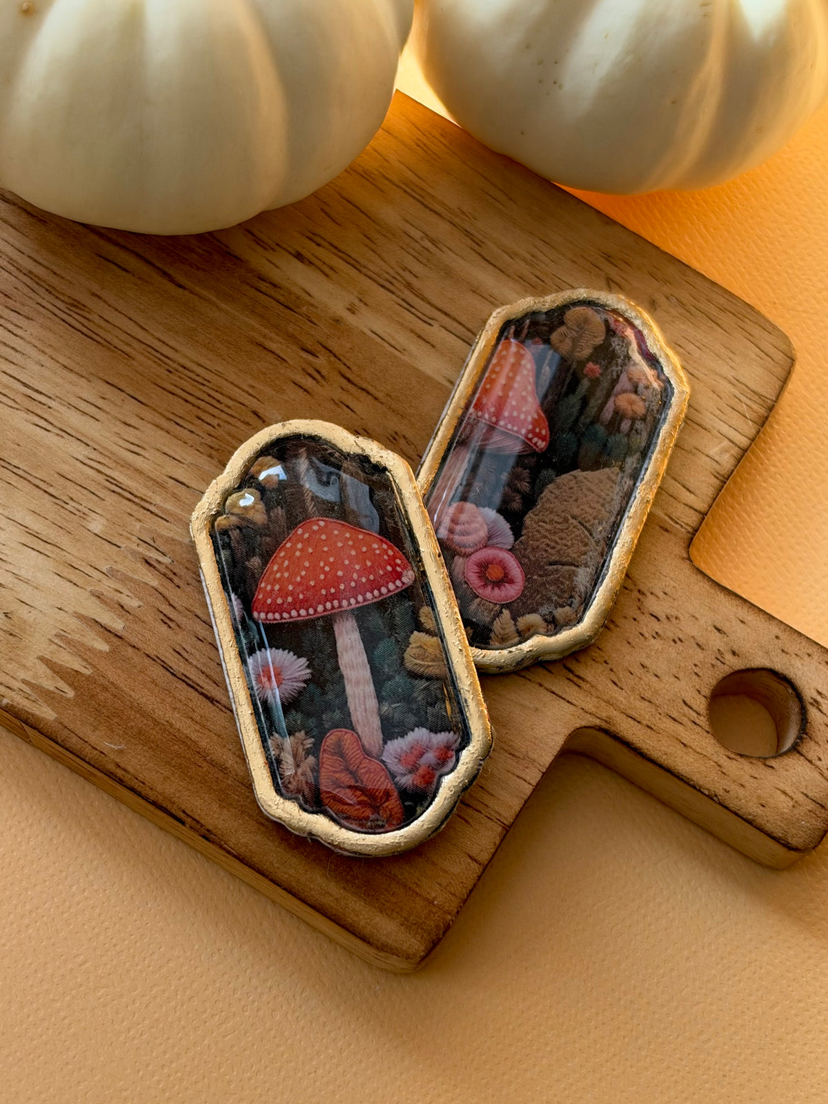 Framed Mushroom Print Magnet