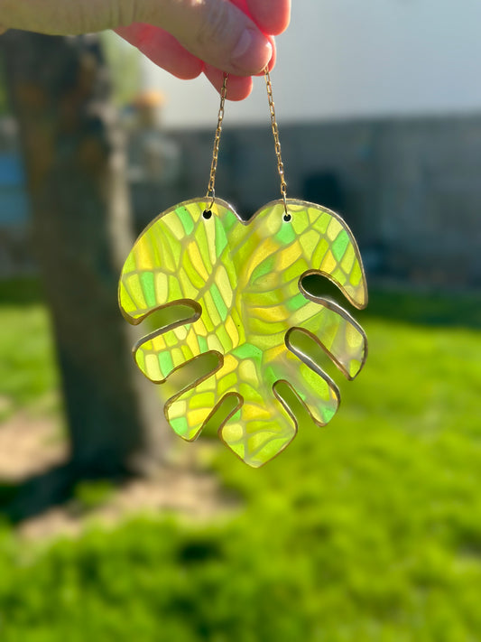 Large Monstera Leaf Ornament