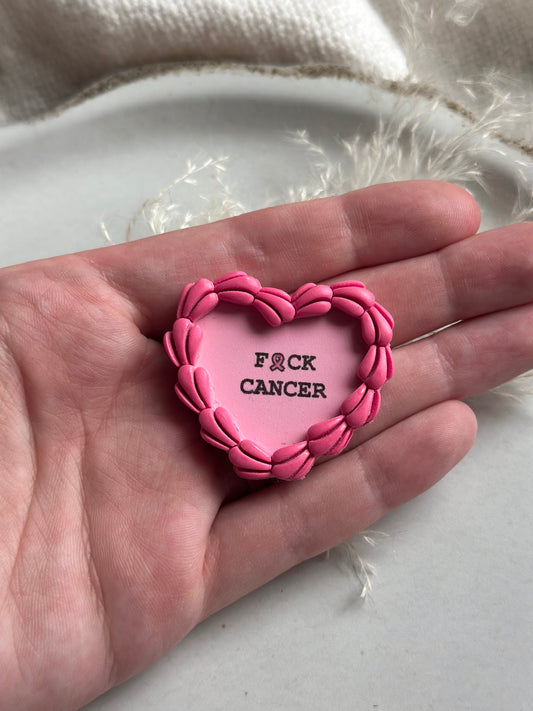 F*ck Cancer Vintage Cake Magnet