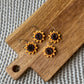 Small Sunflower Hoop Earrings