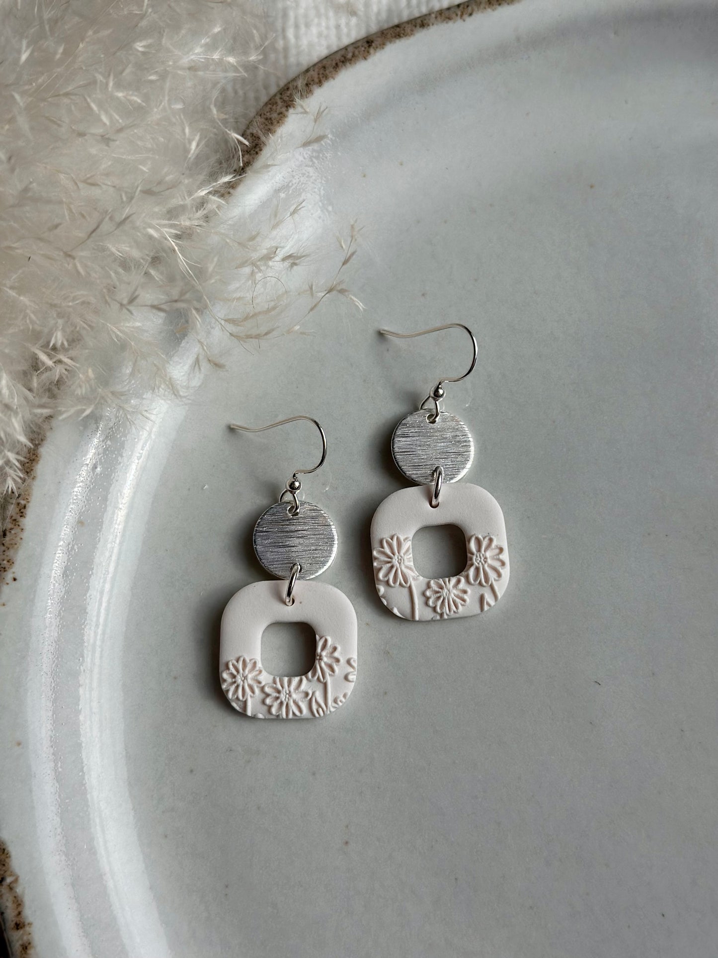 Floral Texture Dangles