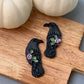 Purple Floral Raven Magnet