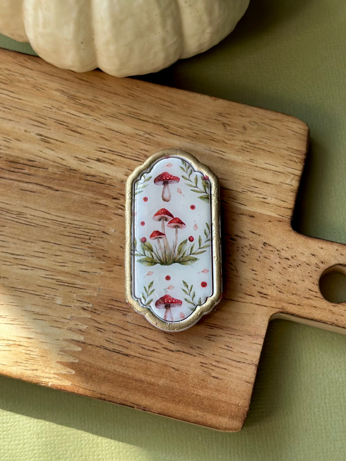 Framed Mushroom Print Magnet