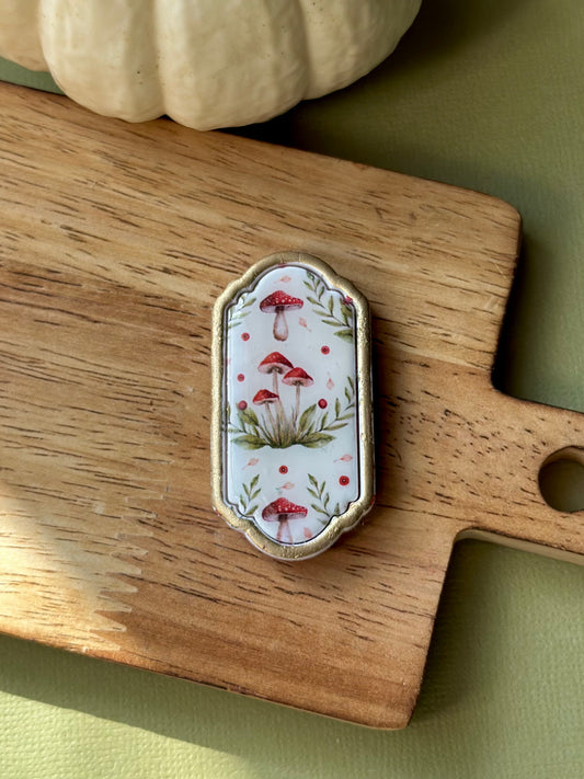 Framed Mushroom Print Magnet