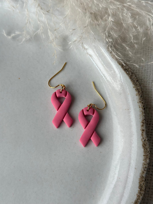Breast Cancer Awareness Dangle Earrings