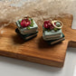 Floral Stacked Books Dangle Earrings