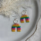 Translucent Rainbow Arch Dangles