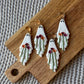 Floral Ghost Dangle Earrings
