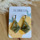 Sage Green Marble Dangles