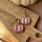Polka Dot Pumpkin Dangles