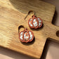 Floral Pumpkin Dangles