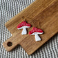 Fly Agaric Mushroom Dangle Earrings