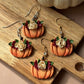 Floral Accent Pumpkin Dangles