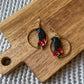 Floral Crows Dangle Earrings