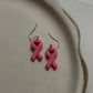 Breast Cancer Awareness Dangle Earrings