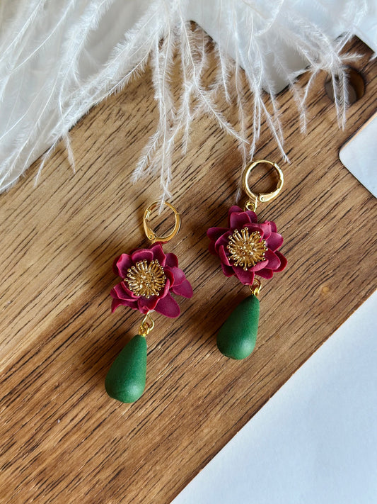 Floral Beaded Dangles