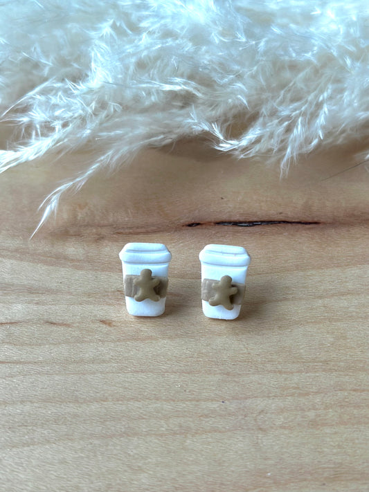 Gingerbread Man Latte Studs