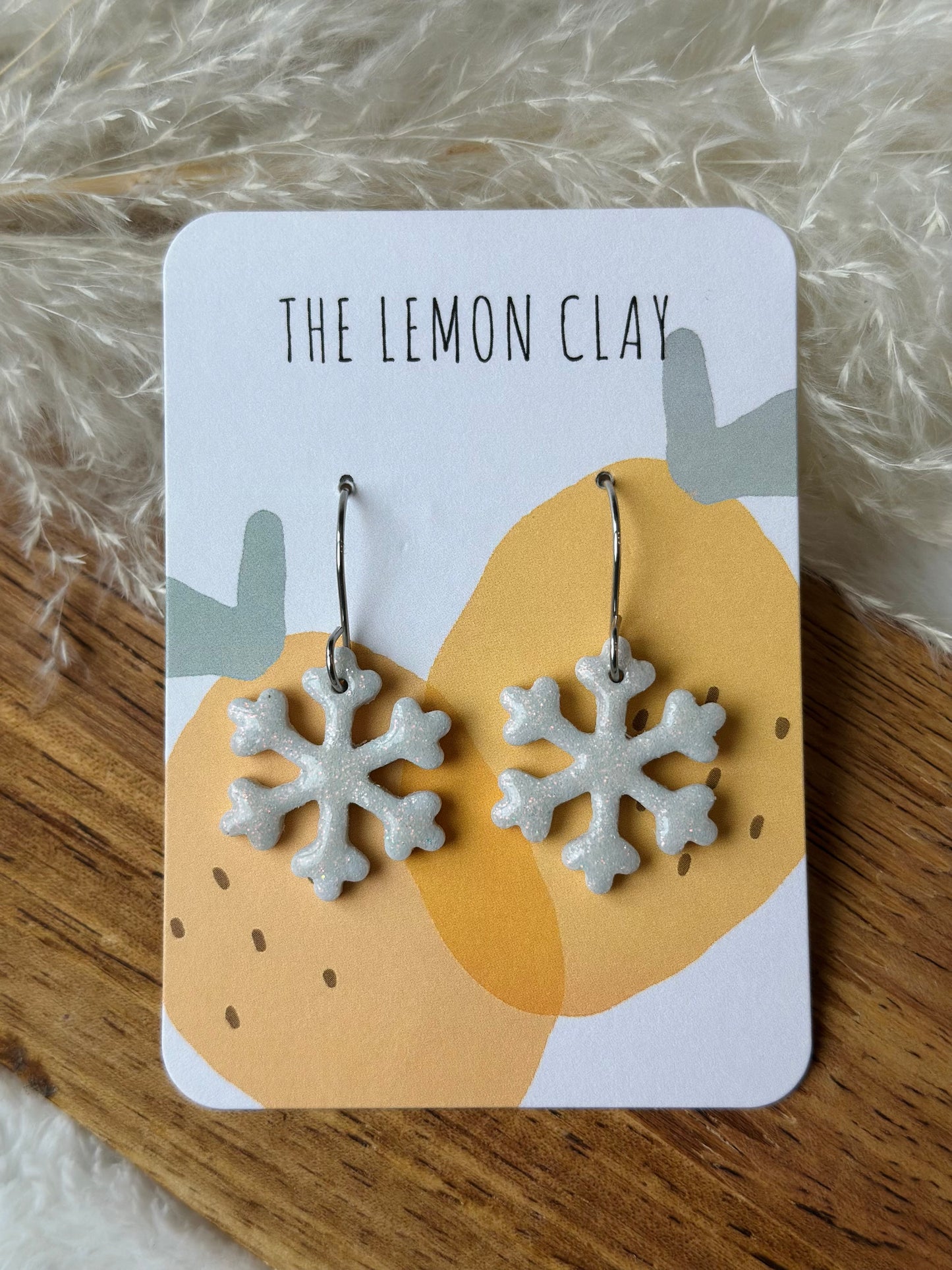 Sparkly Snowflake Dangles