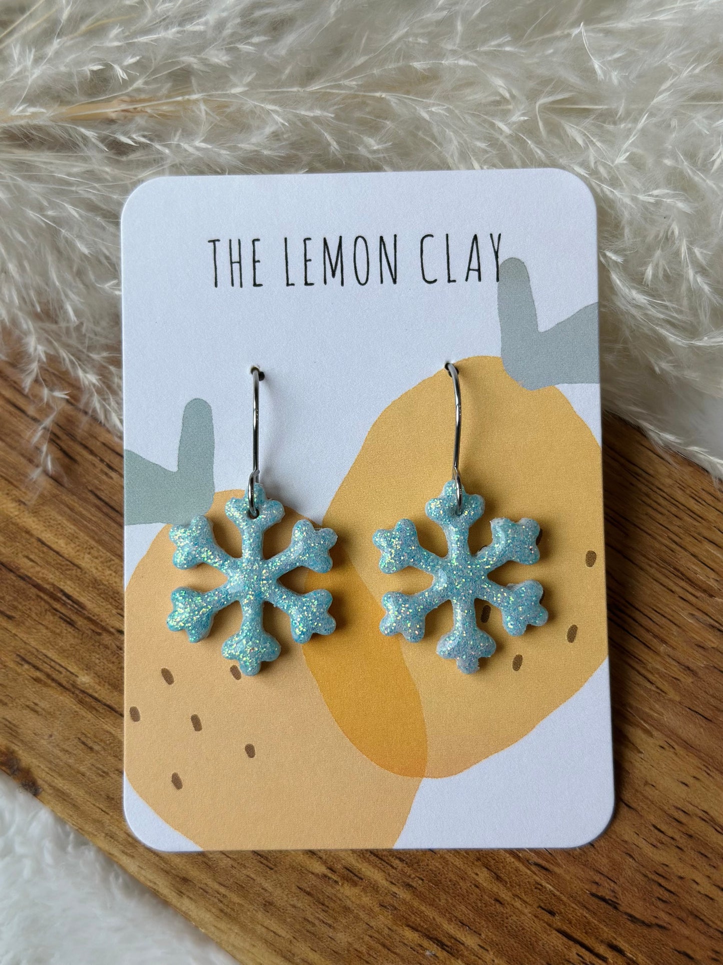 Sparkly Snowflake Dangles