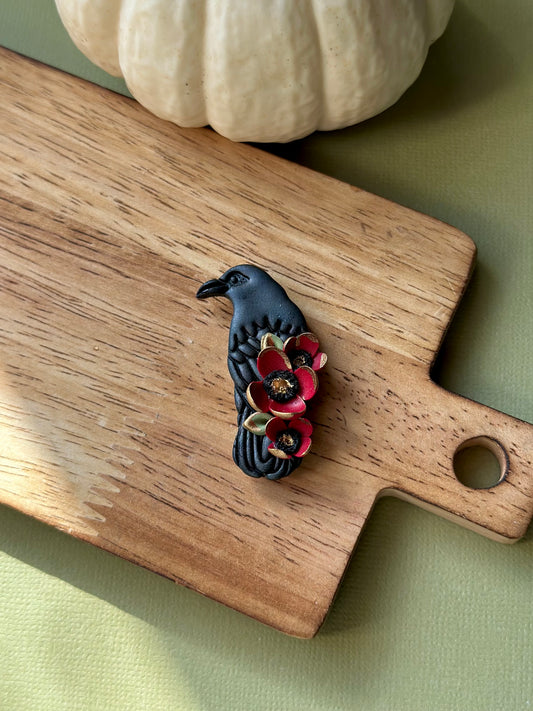 Poppy Raven Magnet