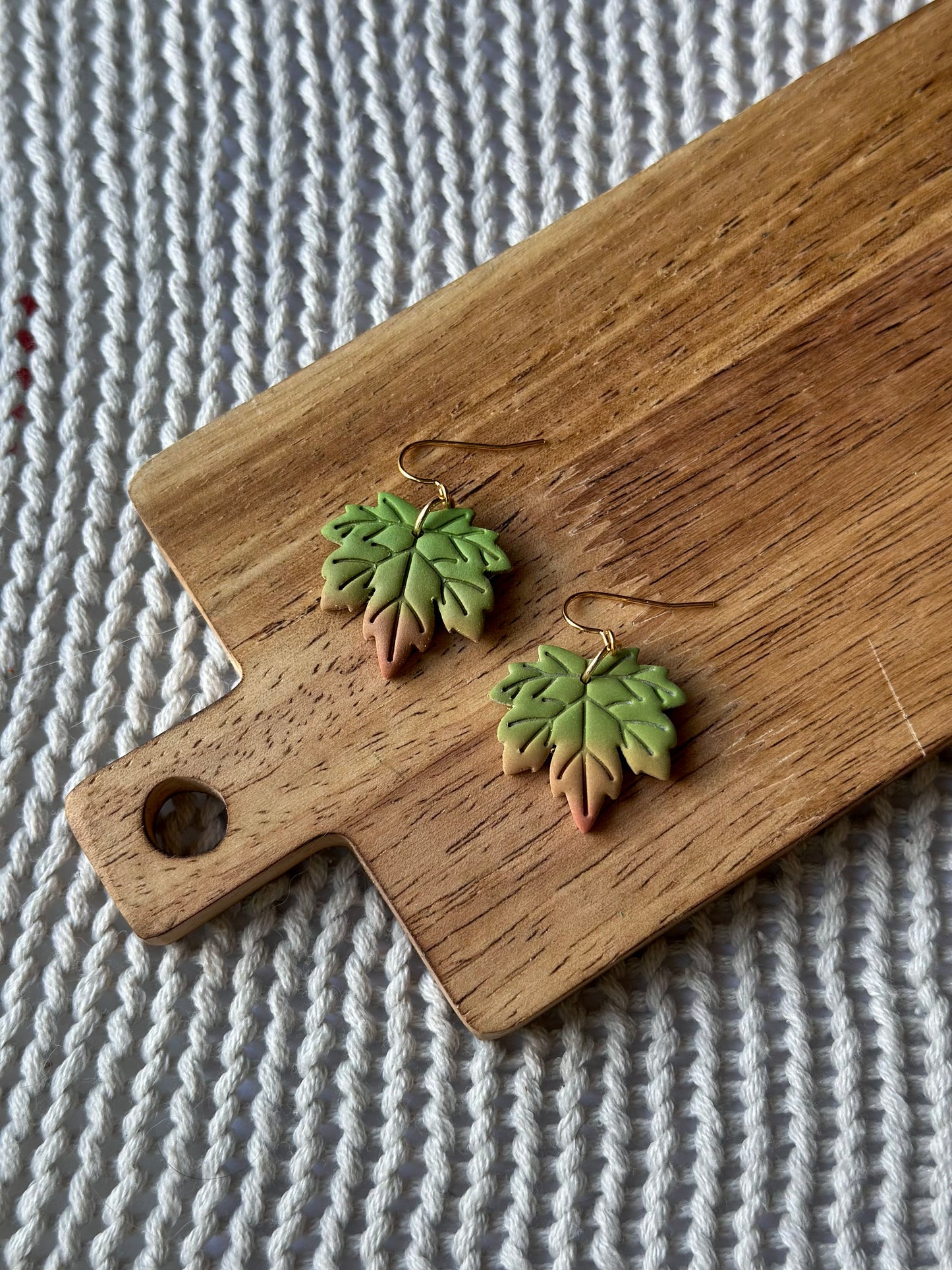 Gradient Leaves Dangle Earrings (Multiple Options)