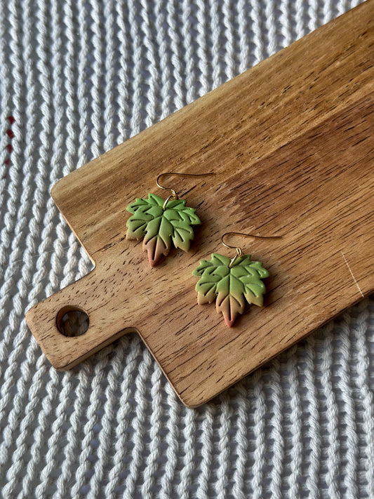 Gradient Leaves Dangle Earrings (Multiple Options)