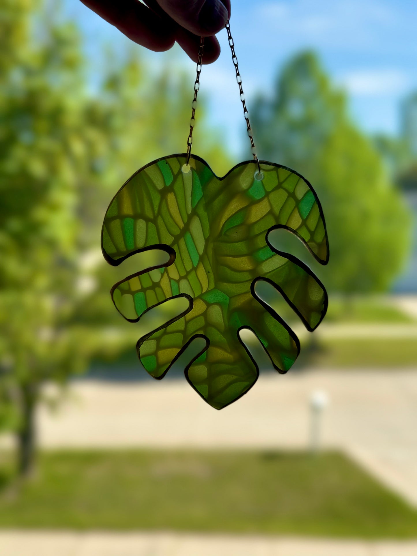 Large Monstera Leaf Ornament