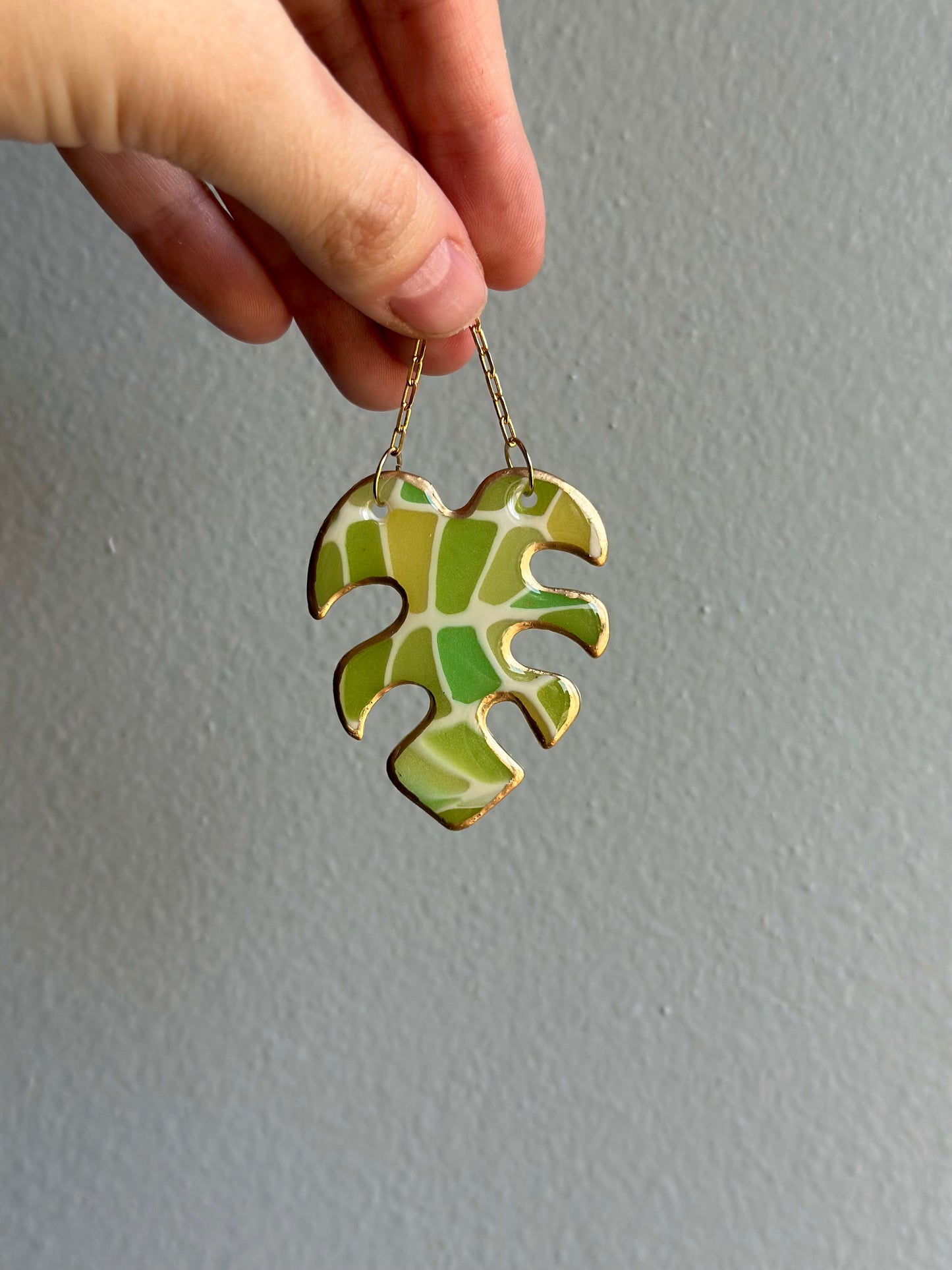 Mini Monstera Leaf Ornament