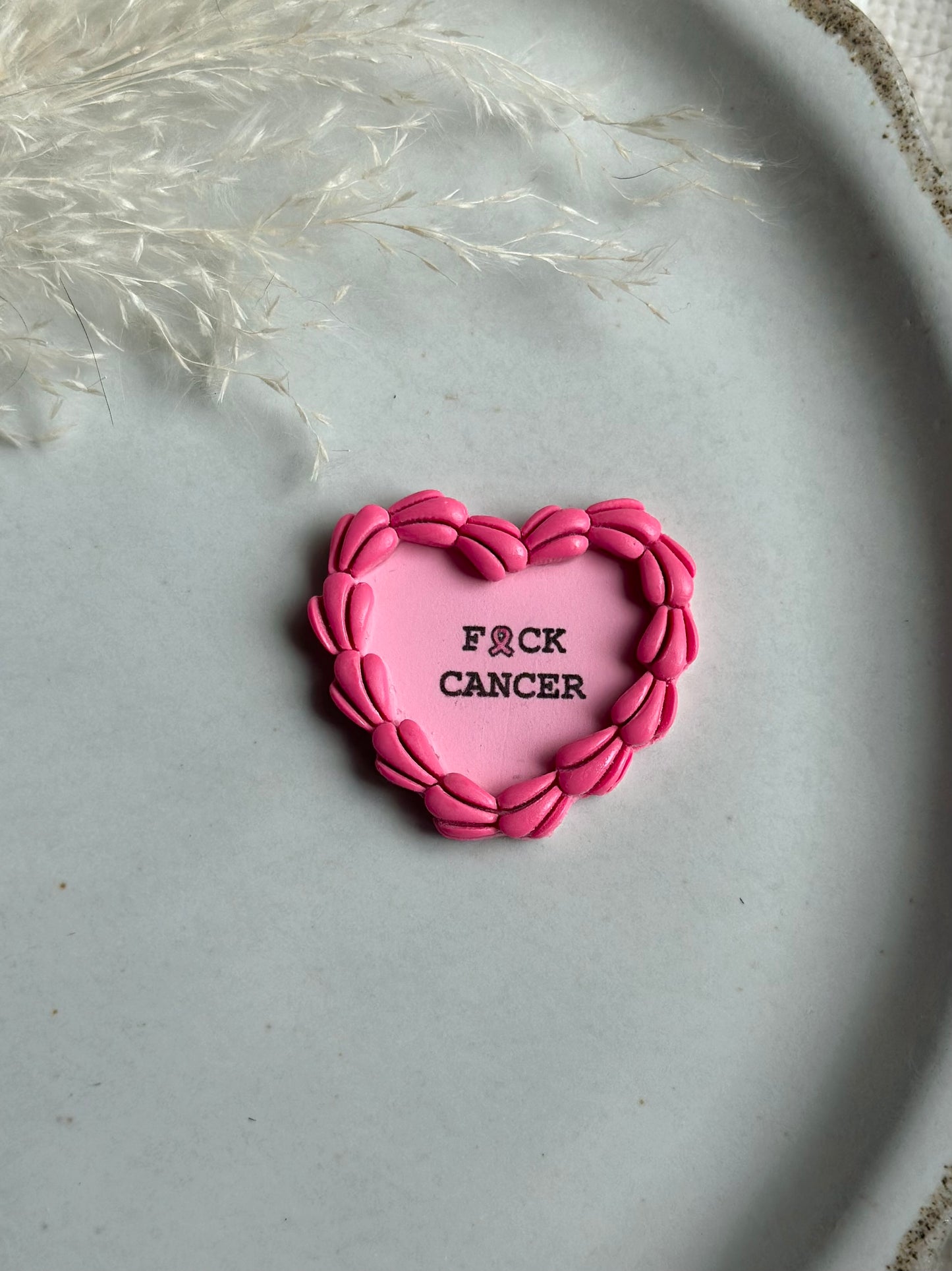 F*ck Cancer Vintage Cake Magnet