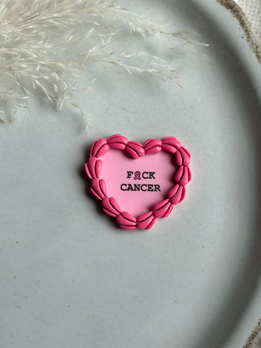 F*ck Cancer Vintage Cake Magnet