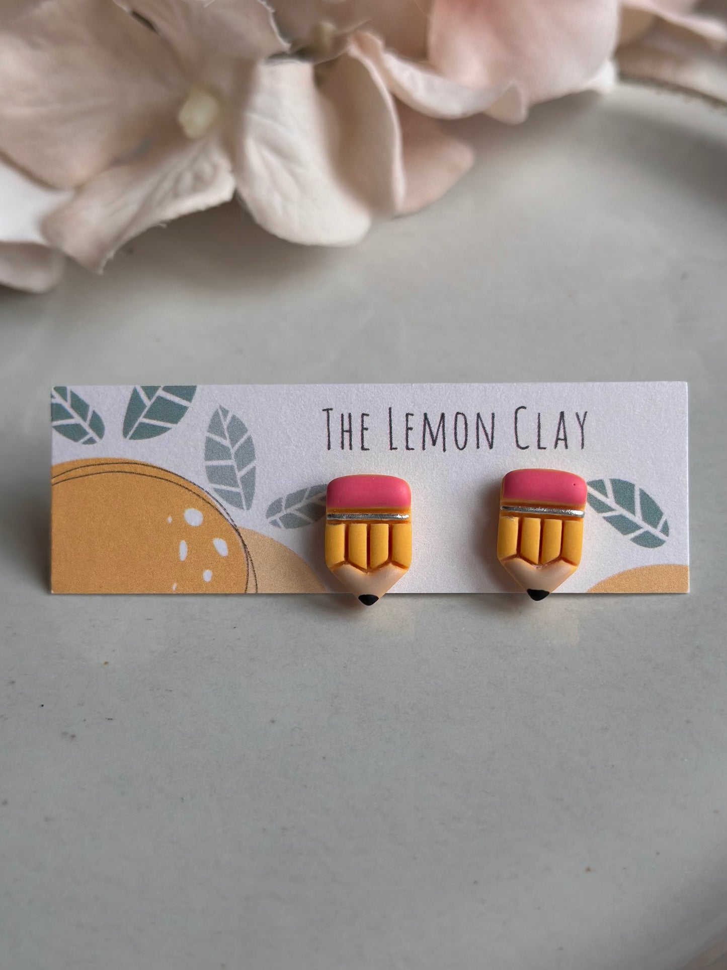 School Pencil Studs