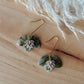 Sage Green Marble Dangles