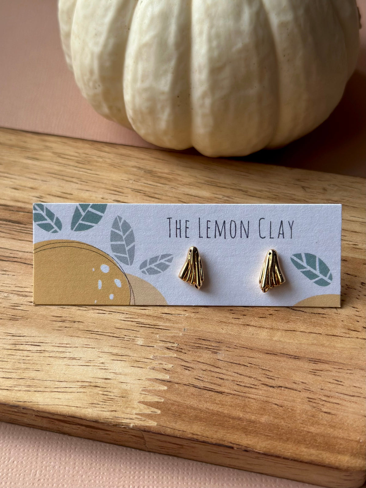 Gold Ghost Studs