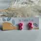 Breast Cancer Ribbon Studs