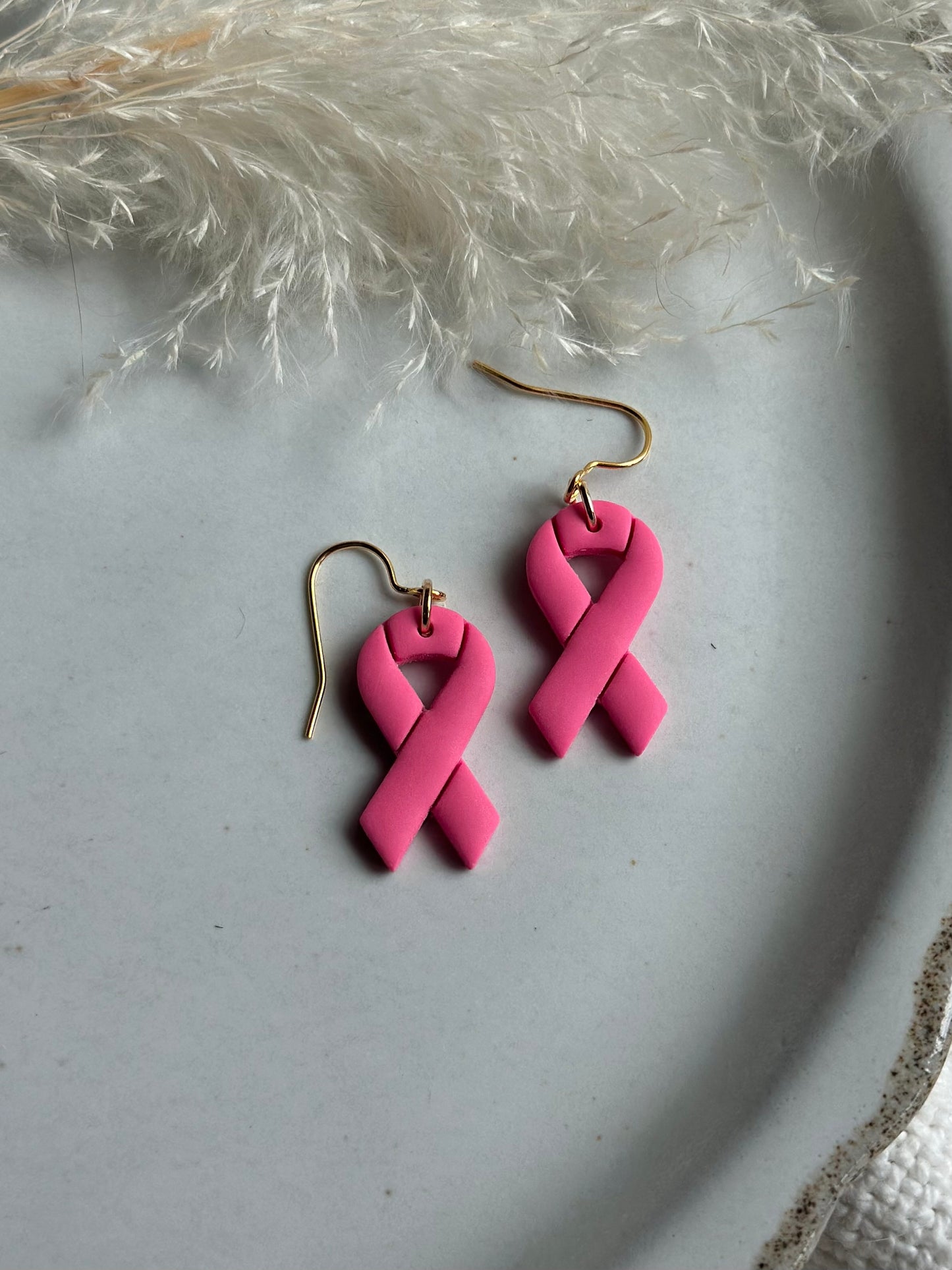 Breast Cancer Ribbon Dangles