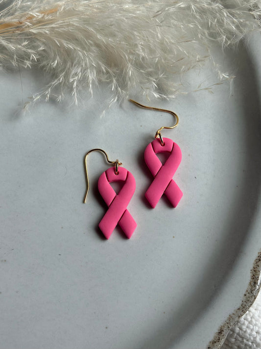 Breast Cancer Ribbon Dangles