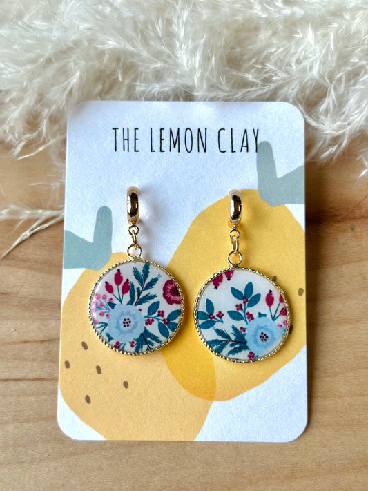 Winter Floral Dangles