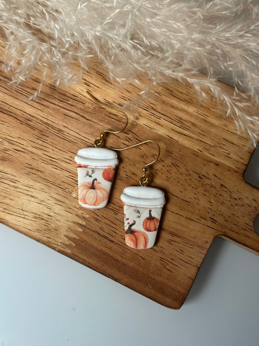 Latte Cup Dangle Earrings (Multiple Options)