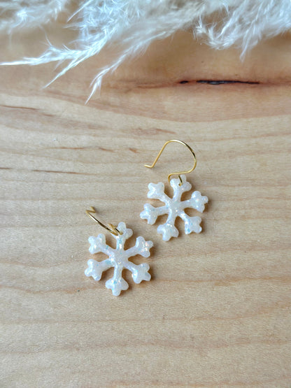 Sparkly Snowflake Dangles