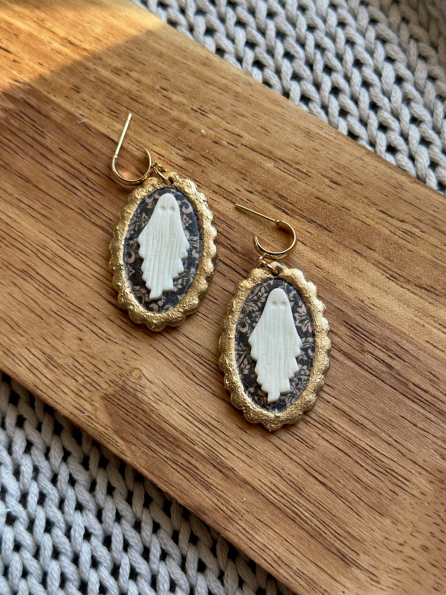 Ghost in Frames Dangle Earrings