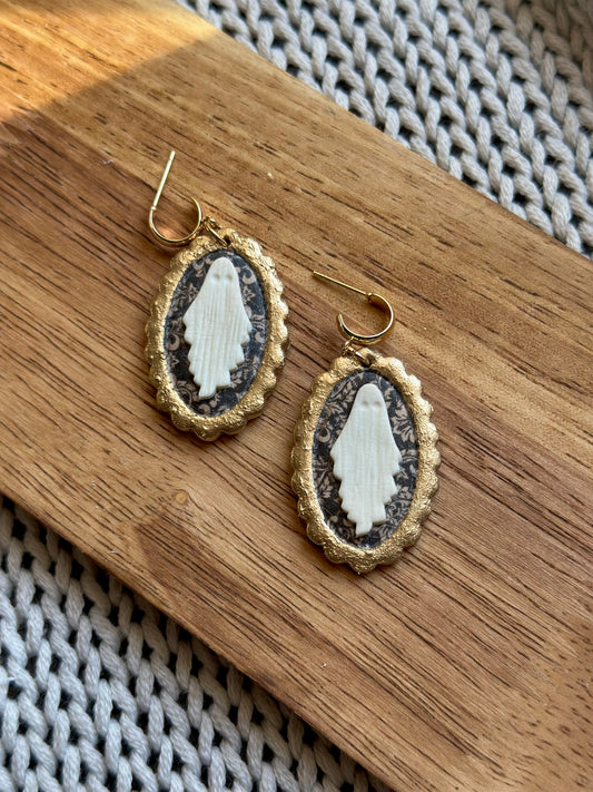Ghost in Frames Dangle Earrings