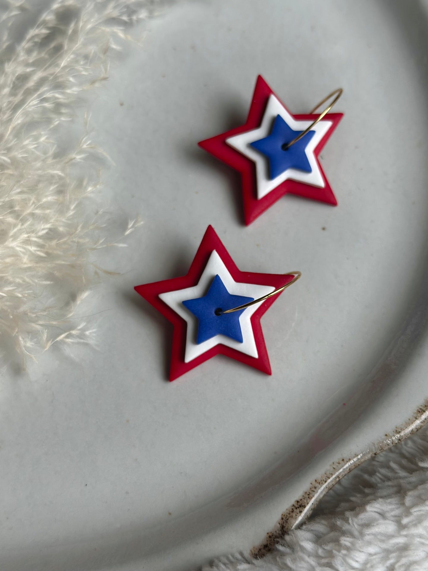 Patriotic Star Hoops