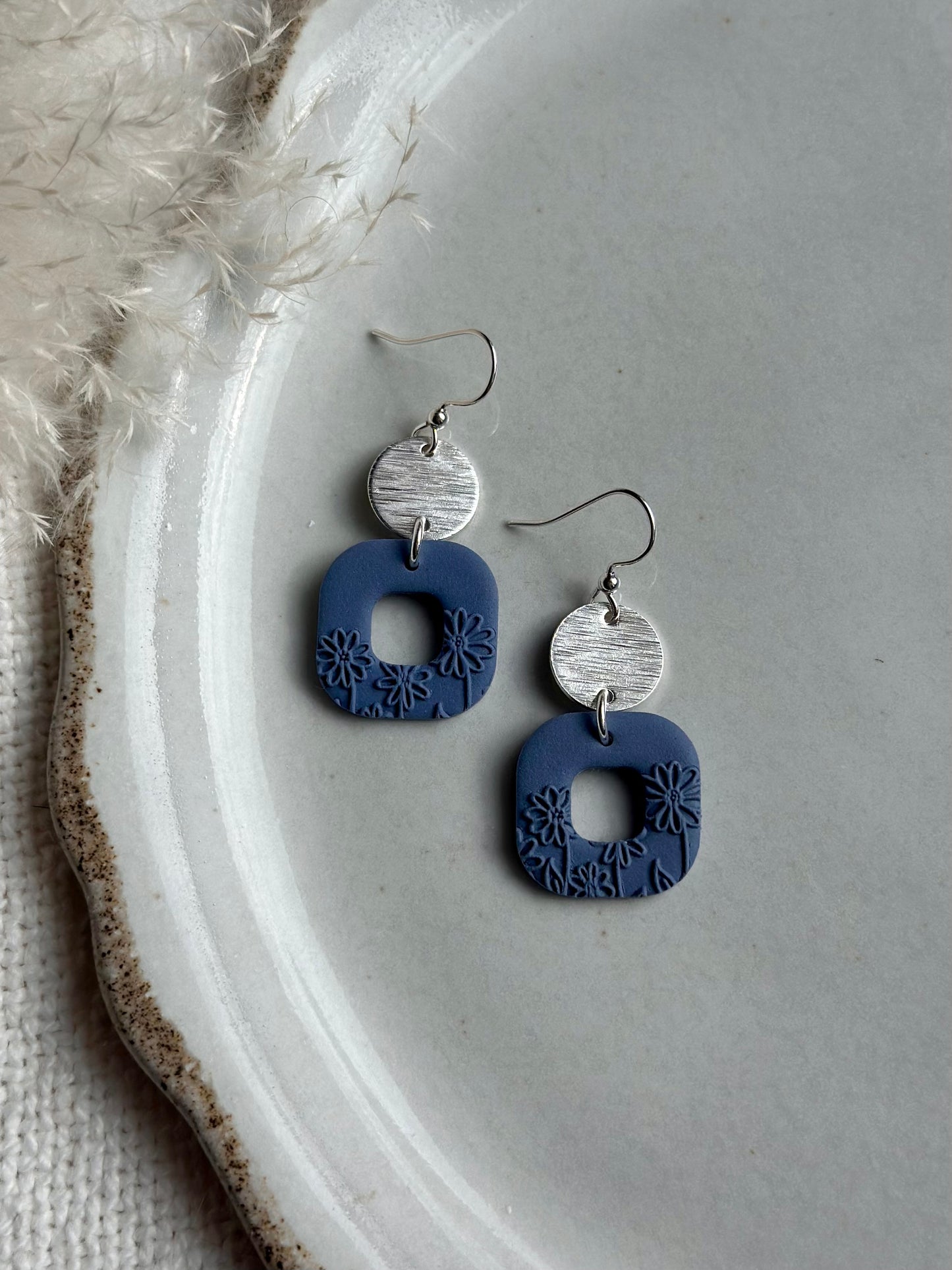 Floral Texture Dangles