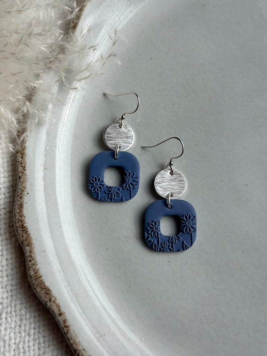Floral Texture Dangles