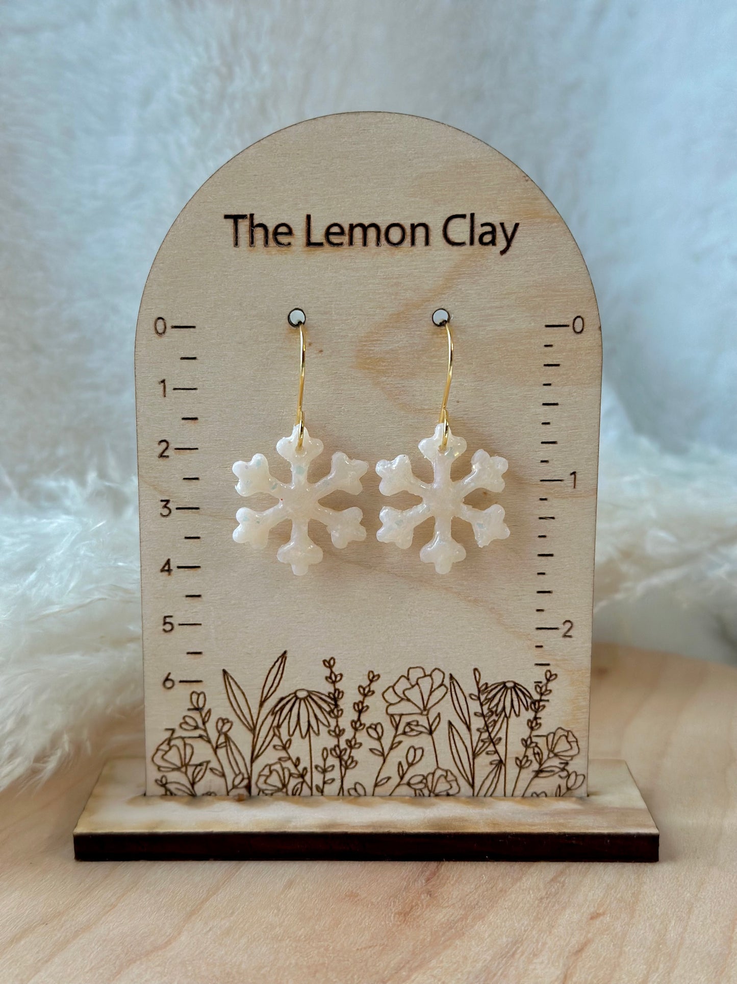 Sparkly Snowflake Dangles