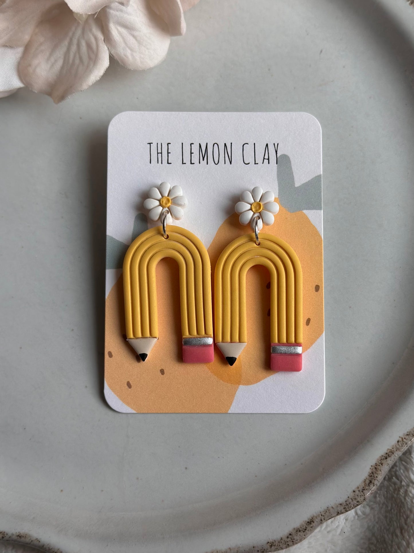School Pencil Arches w/ Daisy Stud