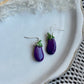 Eggplant Dangle Earrings