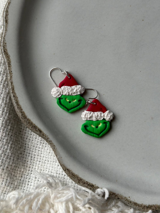 Grinch Dangle Earrings